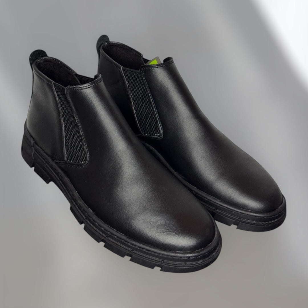 Bottines chelsea orthopédique en véritable cuir