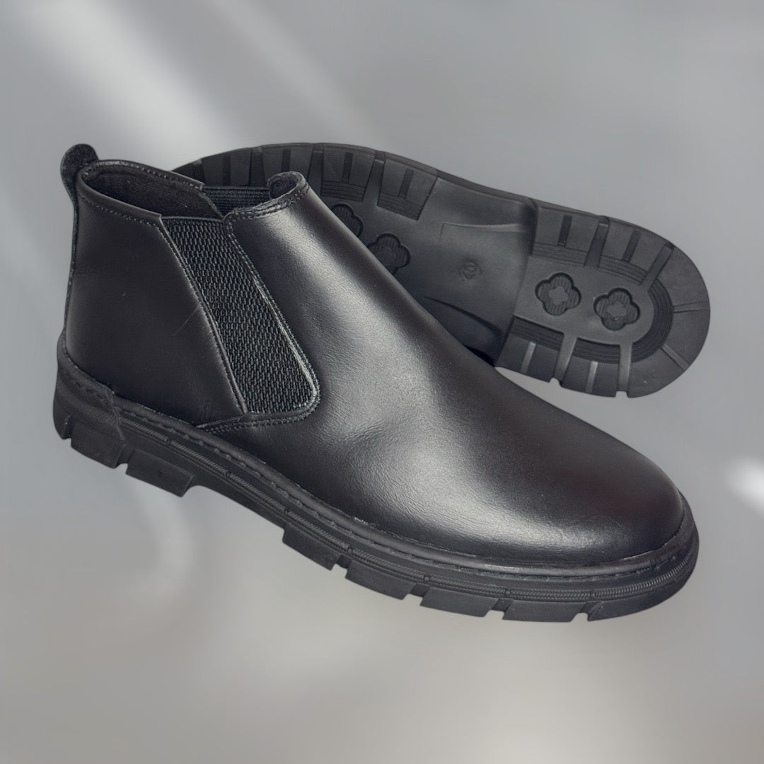 Bottines chelsea orthopédique en véritable cuir
