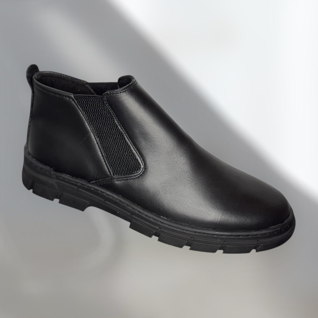 Bottines chelsea orthopédique en véritable cuir